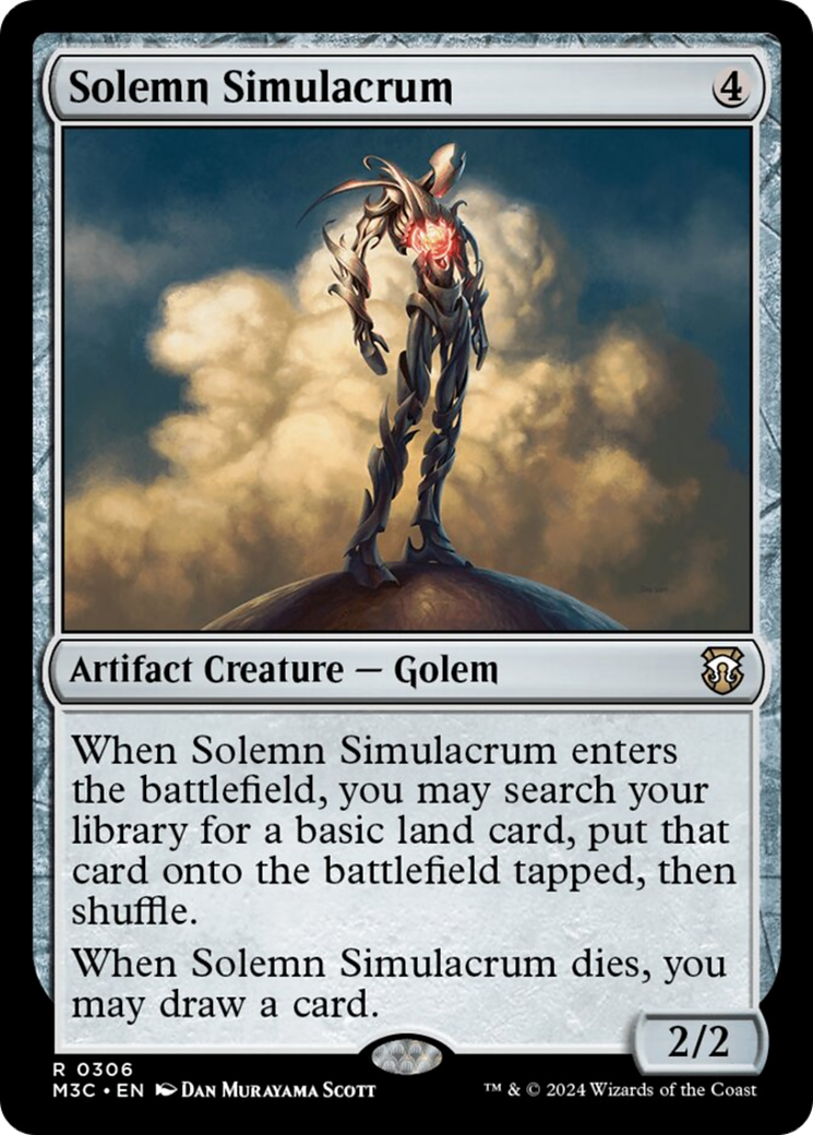 Solemn Simulacrum (Ripple Foil) [Modern Horizons 3 Commander] | Good Games Modbury