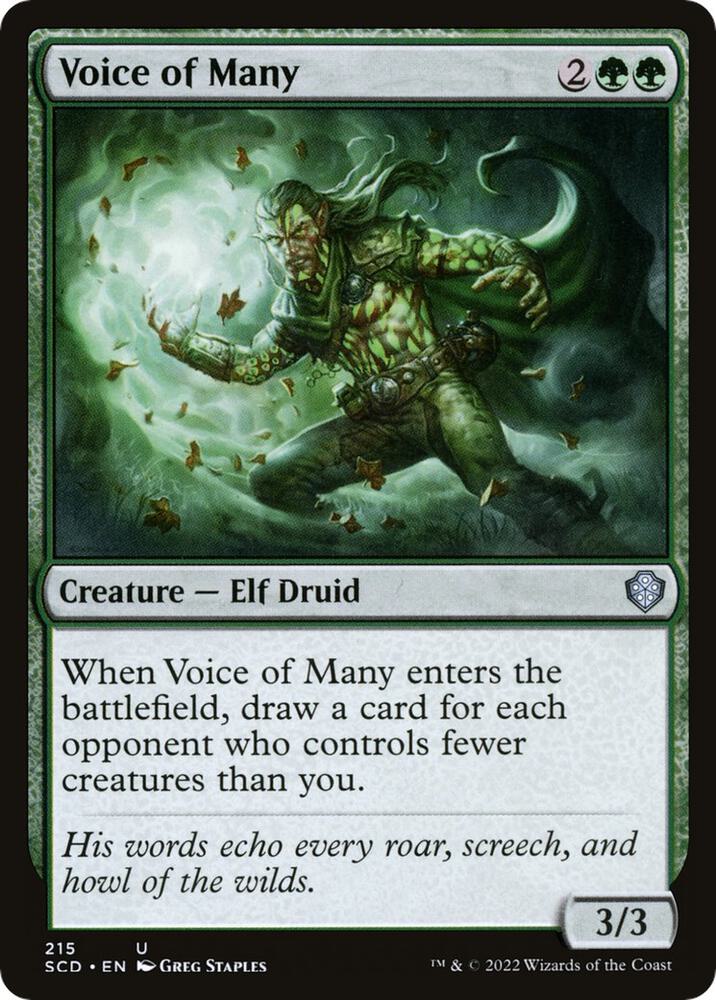 Voice of Many 215/352 (Starter Commander Decks)  | Good Games Modbury