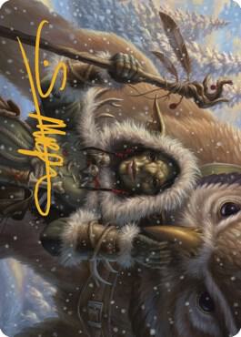 Owlbear Shepherd Art Card Gold Stamped Signature 35 (Art Series: Commander Legends: Battle for Baldur's Gate)  | Good Games Modbury