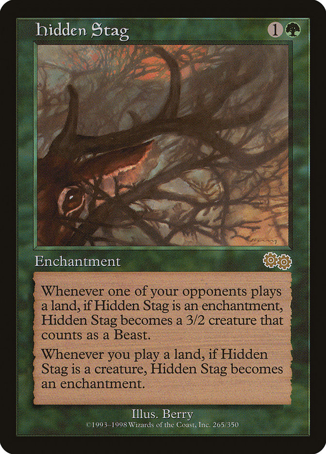 Hidden Stag 265/350 (Urza's Saga)  | Good Games Modbury