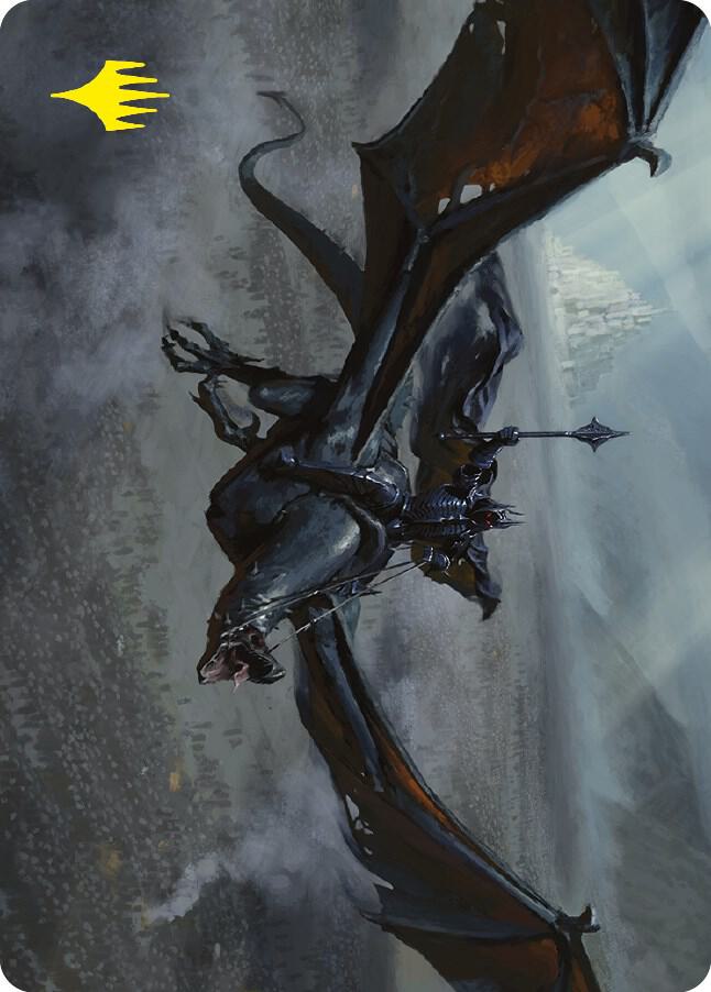 Lord of the Nazgul Art Card Gold Stamped Signature 64 (Art Series: Universes Beyond: The Lord of the Rings: Tales of Middle-earth)  | Good Games Modbury