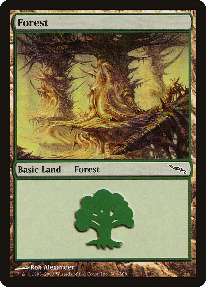Forest (304) [Mirrodin] | Good Games Modbury