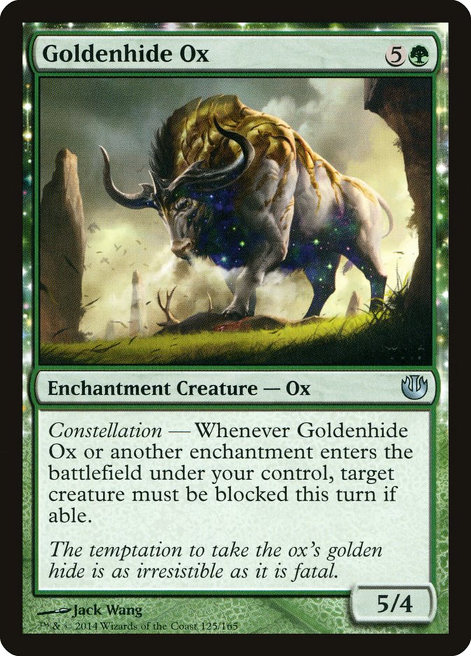 Goldenhide Ox 125/165 (Journey Into Nyx)  | Good Games Modbury