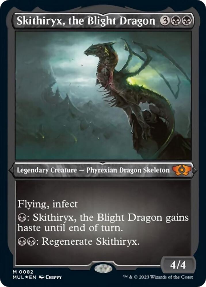 Skithiryx, the Blight Dragon 82/65 (March of the Machine: Multiverse Legends)  - Etched Foil | Good Games Modbury
