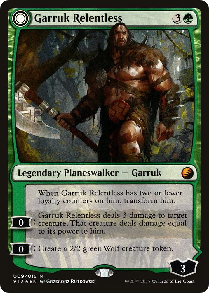 Garruk Relentless // Garruk, the Veil-Cursed 9/15 (From the Vault: Transform)  - Foil | Good Games Modbury
