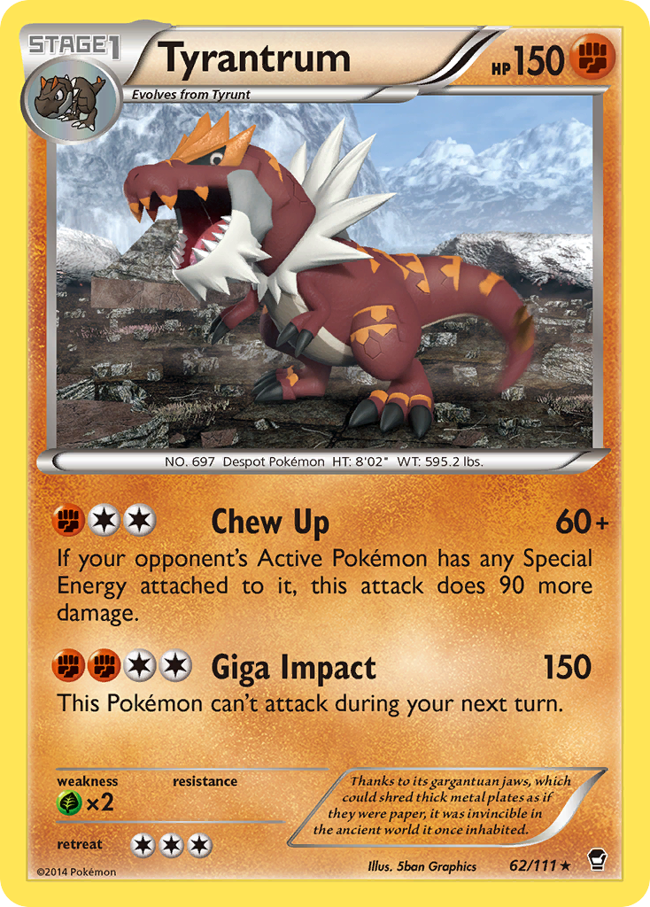 Tyrantrum (62/111) [XY: Furious Fists] | Good Games Modbury