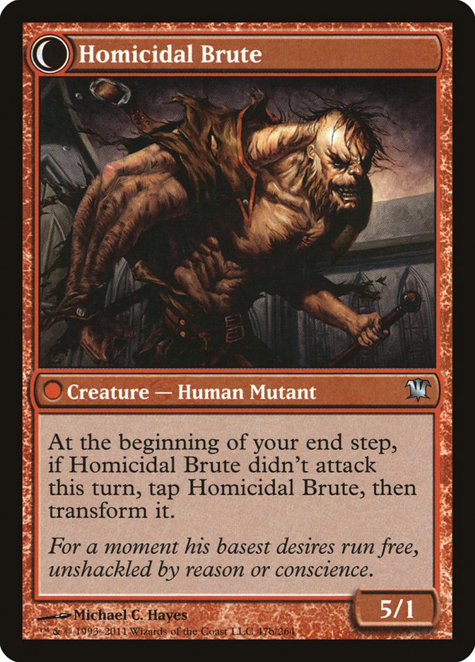 Civilized Scholar // Homicidal Brute [Innistrad] | Good Games Modbury