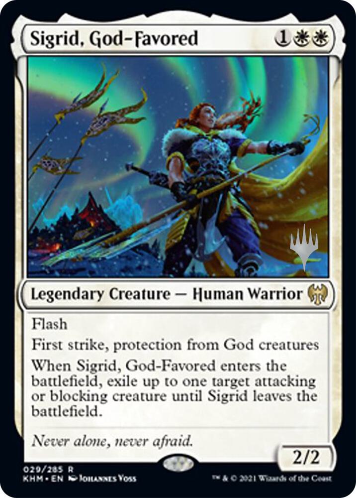 Sigrid God Favored 29p/1 (Promo Pack: Kaldheim)  - Foil | Good Games Modbury