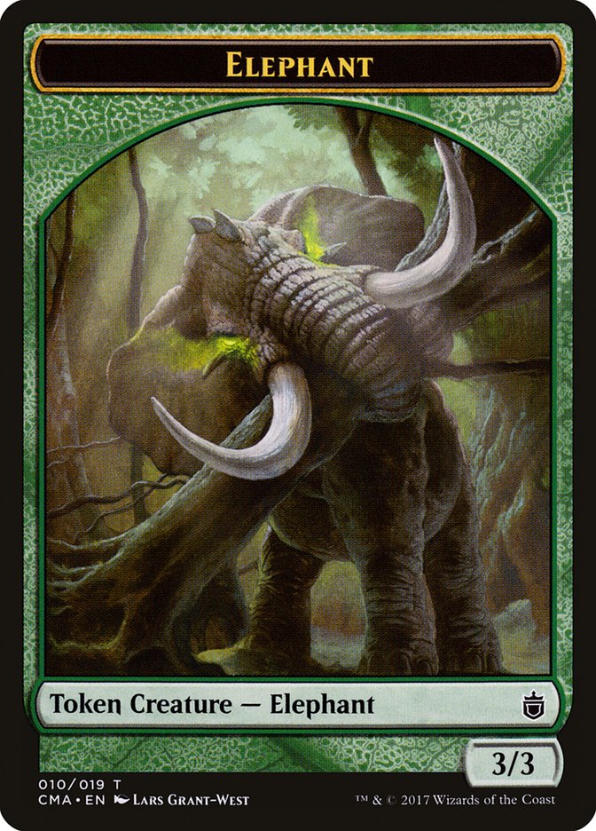 Elephant Token [Commander Anthology Tokens] | Good Games Modbury