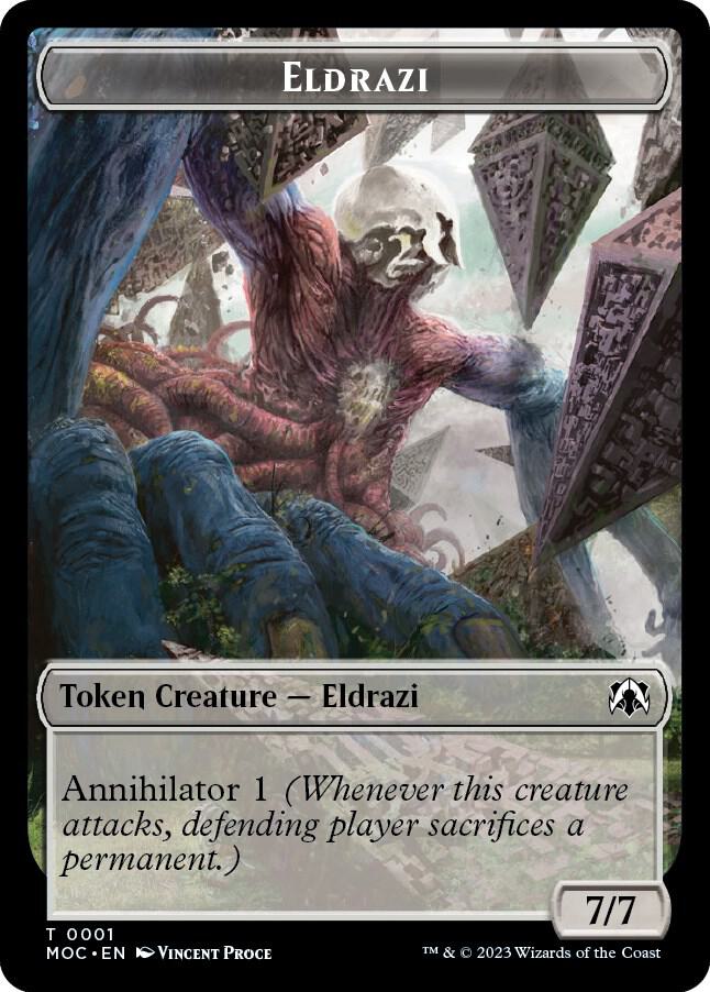 Eldrazi Angel Double sided Token 1 // 4 (Commander: March of the Machine)  | Good Games Modbury
