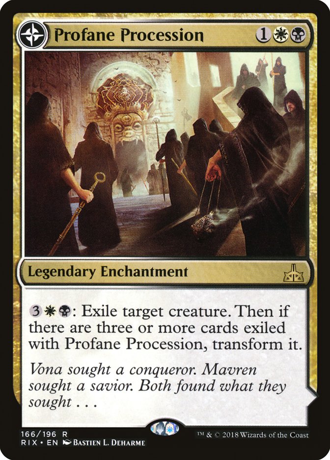 Profane Procession // Tomb of the Dusk Rose 166/196 (Rivals of Ixalan)  | Good Games Modbury