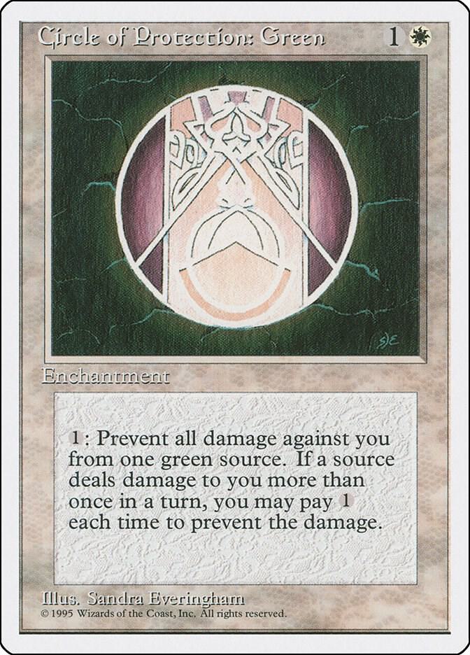 Circle of Protection: Green 16/378 (Fourth Edition)  | Good Games Modbury