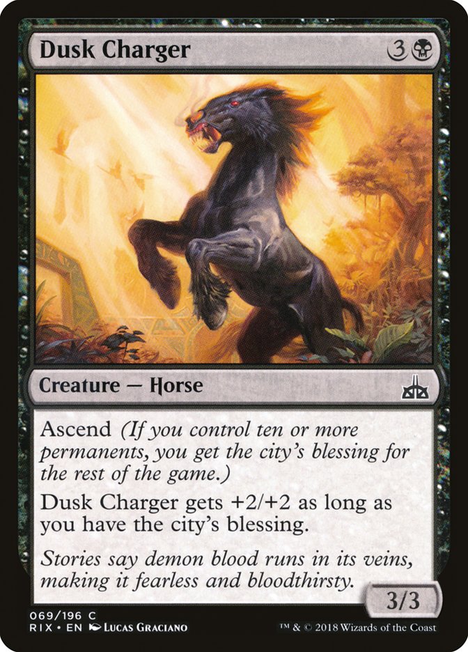 Dusk Charger [Rivals of Ixalan] | Good Games Modbury