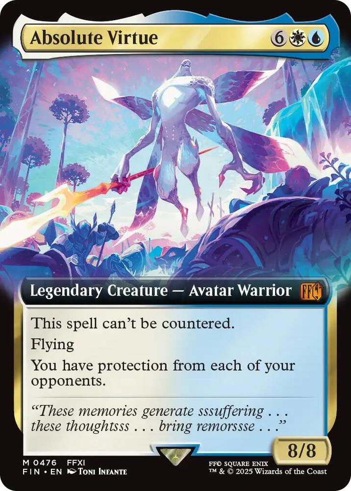 Absolute Virtue  476 (FINAL FANTASY)  - Extended Art Foil | Good Games Modbury