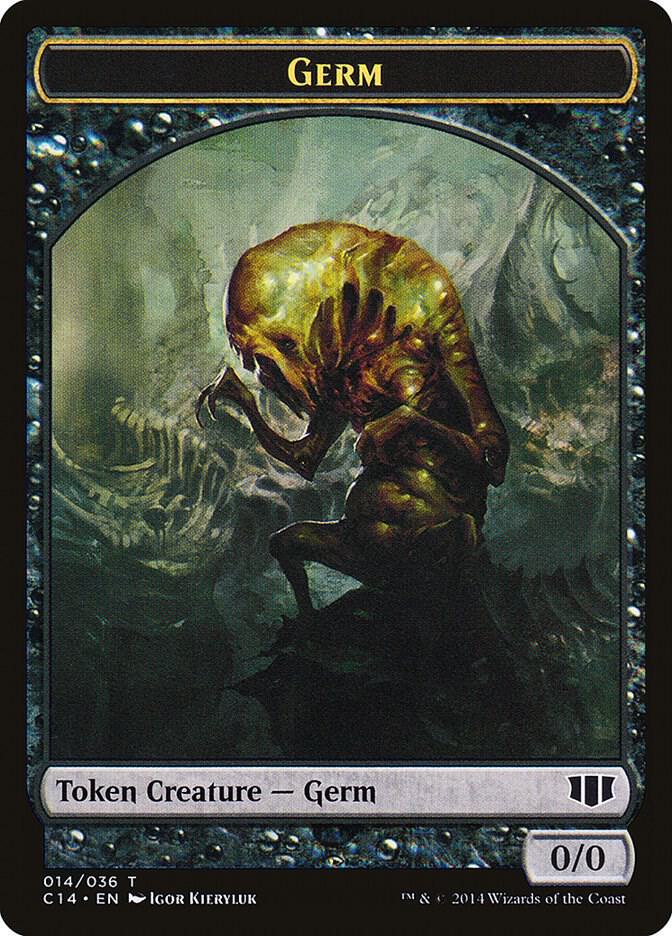 Germ Zombie 016 Double Sided Token 14 // 16 (Commander 2014)  | Good Games Modbury