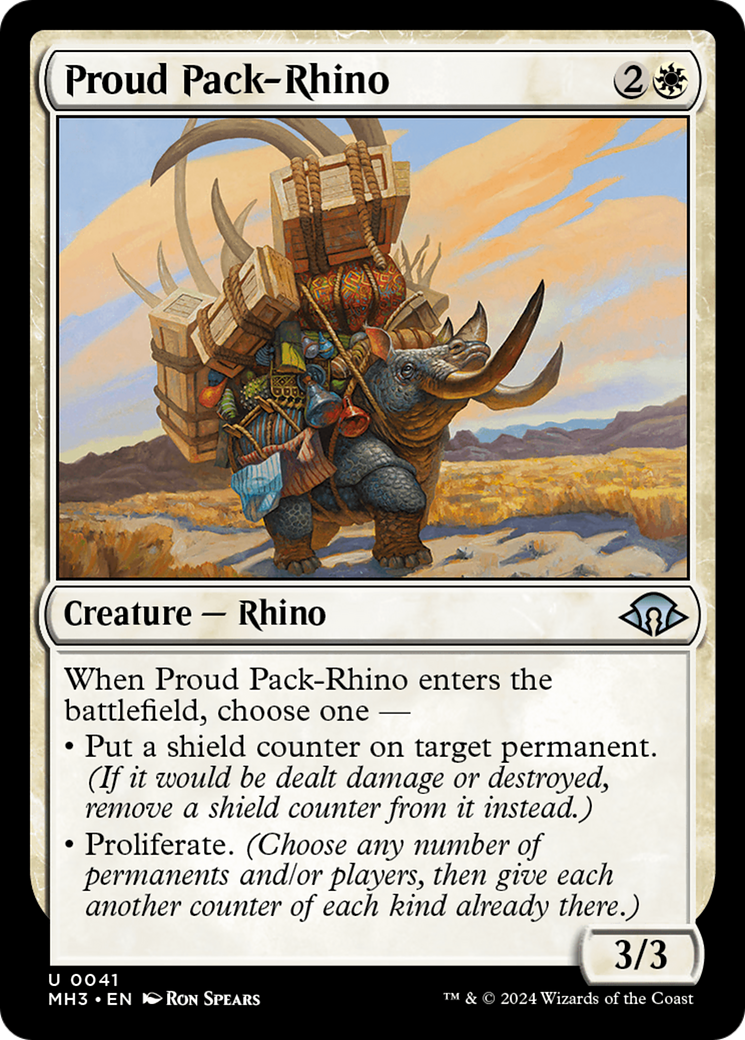 Proud Pack-Rhino [Modern Horizons 3] | Good Games Modbury