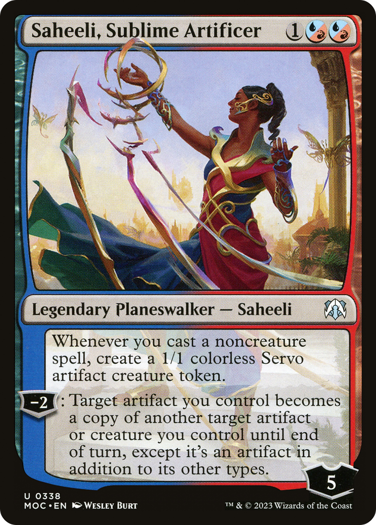 Saheeli, Sublime Artificer [March of the Machine Commander] | Good Games Modbury