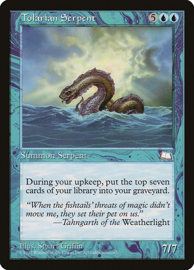 Tolarian Serpent 57/167 (Weatherlight)  | Good Games Modbury