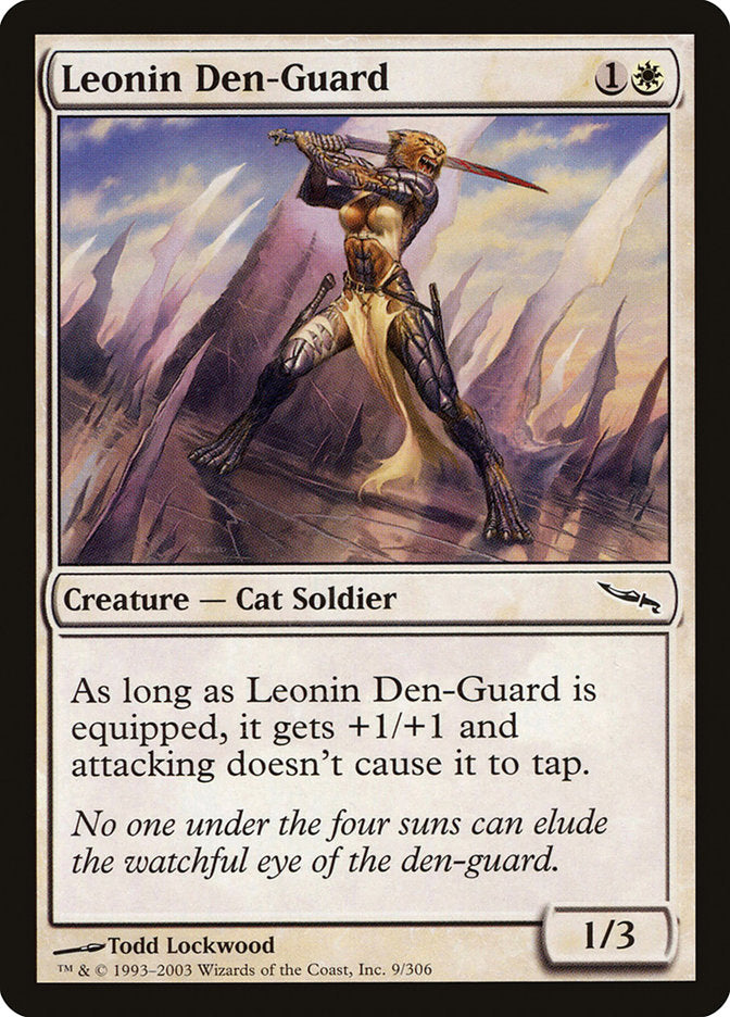 Leonin Den-Guard 9/306 (Mirrodin)  - Foil | Good Games Modbury