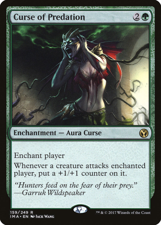 Curse of Predation 159/249 (Iconic Masters)  - Foil | Good Games Modbury