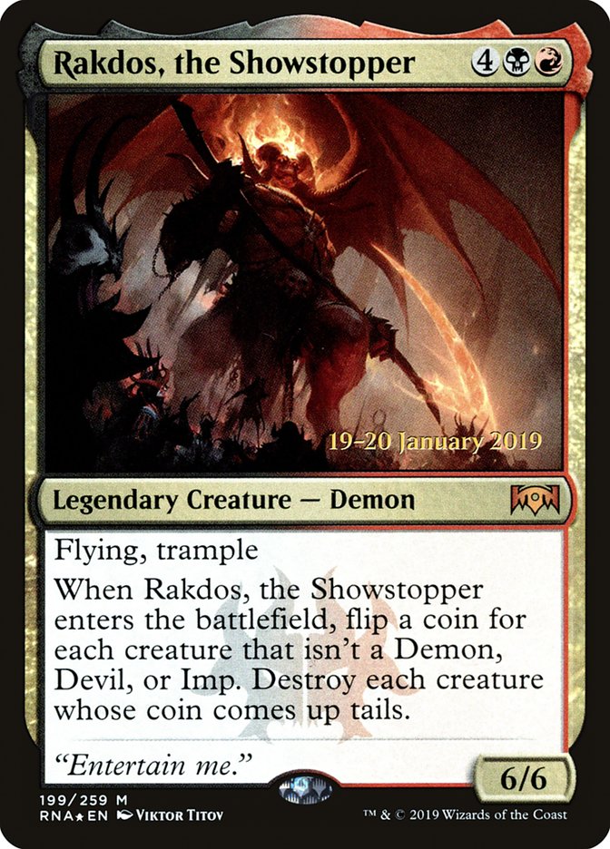 Rakdos, the Showstopper [Ravnica Allegiance Prerelease Promos] | Good Games Modbury