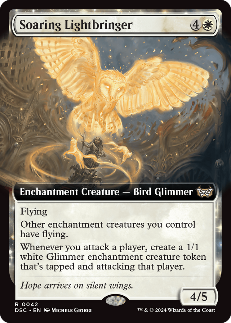 Soaring Lightbringer (Extended Art) [Duskmourn: House of Horror Commander] | Good Games Modbury