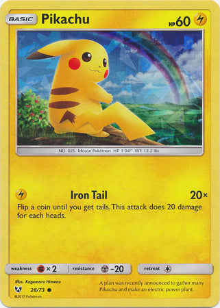 Pikachu (28/73) (Cracked Ice Holo) [Miscellaneous Cards & Products] | Good Games Modbury