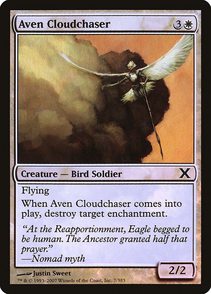 Aven Cloudchaser (Premium Foil) [Tenth Edition] | Good Games Modbury