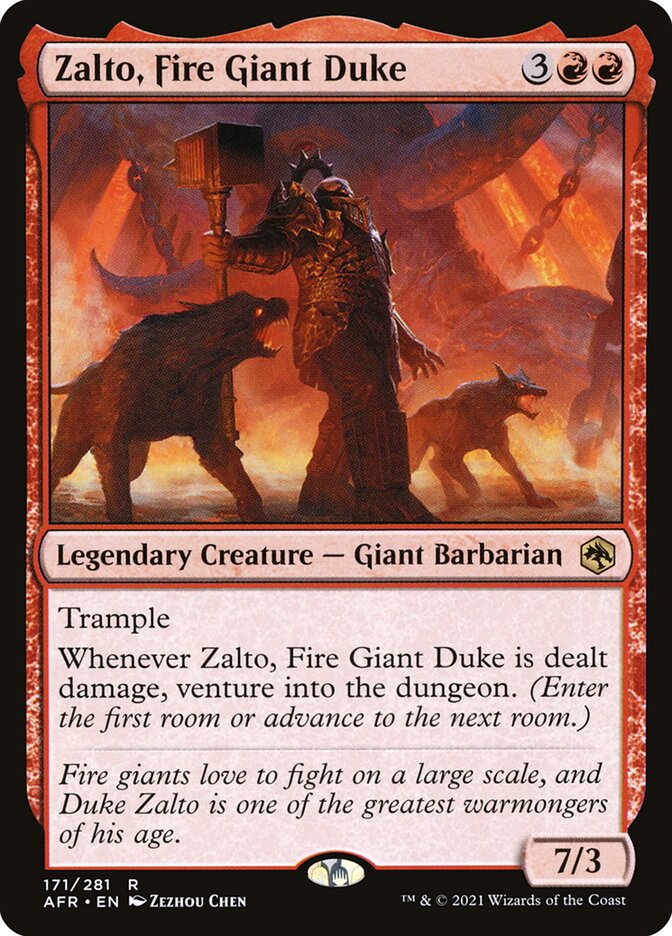 Zalto, Fire Giant Duke 171/281 (Adventures in the Forgotten Realms)  - Foil | Good Games Modbury