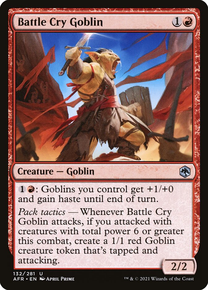Battle Cry Goblin 132 (Adventures in the Forgotten Realms)  - Foil | Good Games Modbury