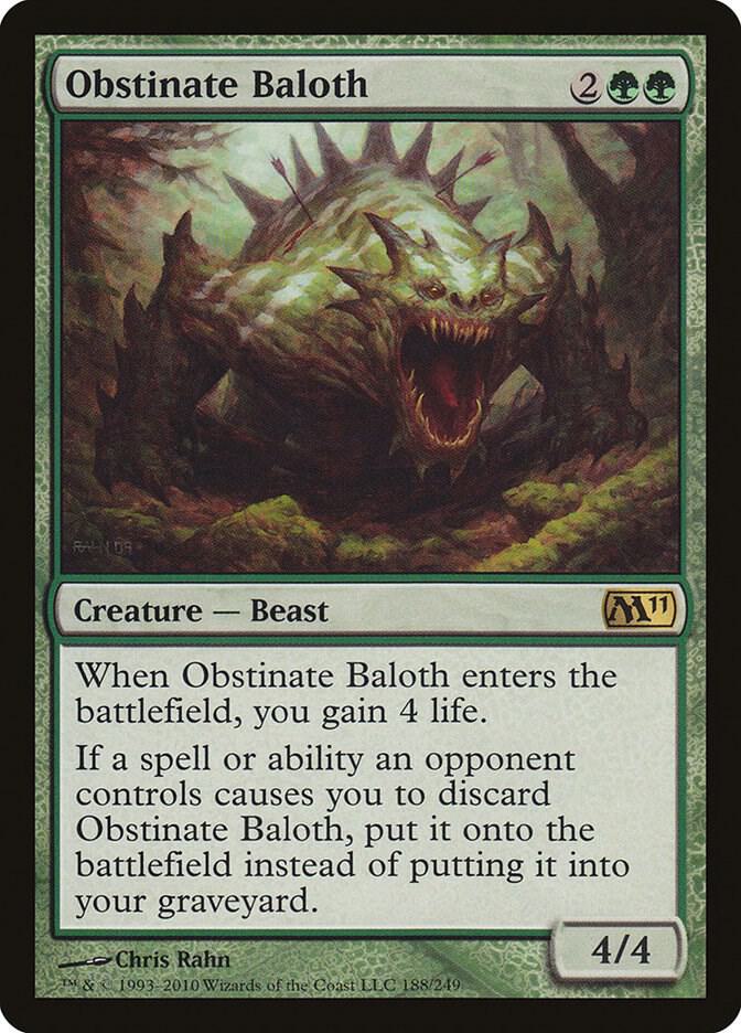 Obstinate Baloth 188/249 (Magic 2011 (M11))  | Good Games Modbury