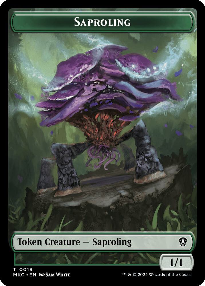 Saproling Morph Double Sided Token 19 // 30 (Commander: Murders at Karlov Manor)  | Good Games Modbury