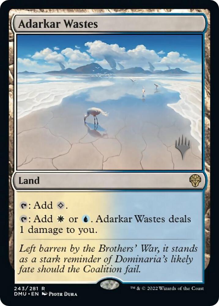 Adarkar Wastes 243 (Promo Pack: Dominaria United)  - Foil | Good Games Modbury