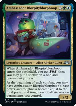 Ambassador Blorpityblorpboop Galaxy Foil 447/244 (Unfinity)  - Foil | Good Games Modbury