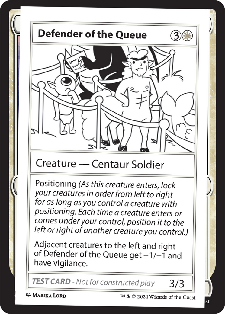 Defender of the Queue [Mystery Booster 2 Playtest Cards] | Good Games Modbury