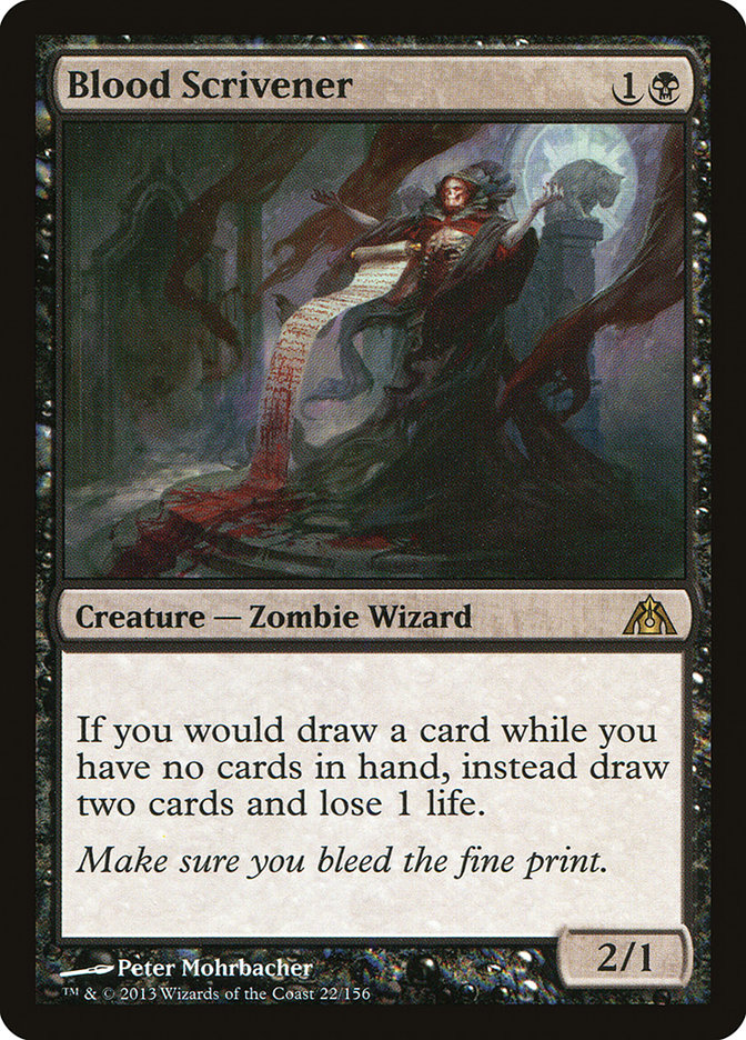 Blood Scrivener 22/156 (Dragon's Maze)  - Foil | Good Games Modbury