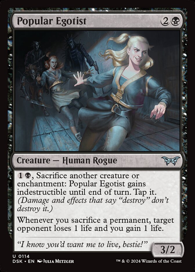 Popular Egotist 114/286 (Duskmourn: House of Horror)  - Foil | Good Games Modbury