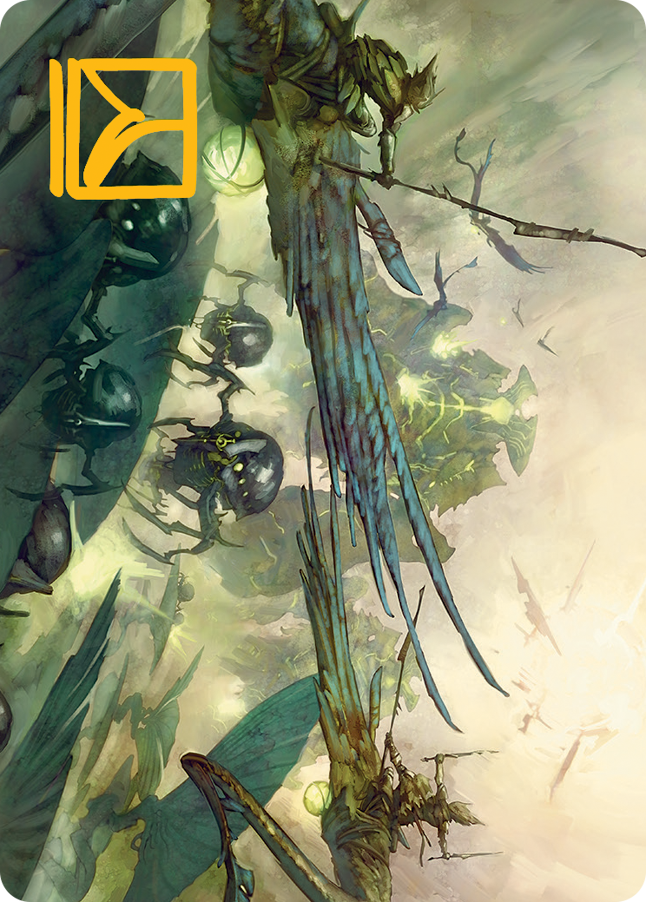 Invasion of Pyrulea Art Card (Gold-Stamped Signature) [March of the Machine Art Series] | Good Games Modbury