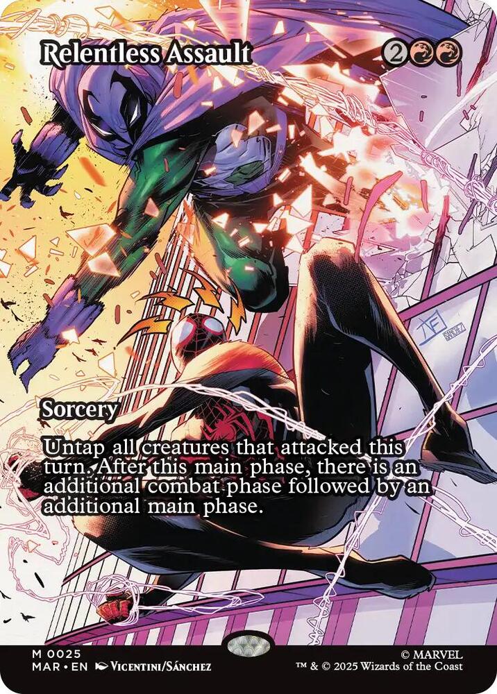 Relentless Assault Borderless 25/0 (Marvel Eternal-Legal)  | Good Games Modbury