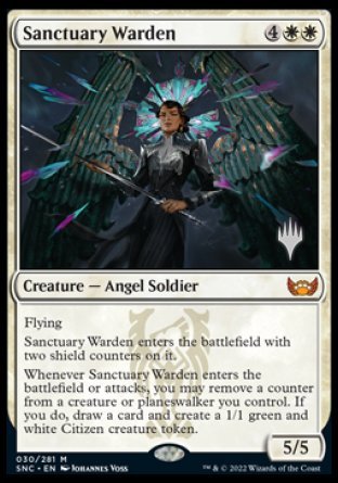Sanctuary Warden (Promo Pack) [Streets of New Capenna Promos] | Good Games Modbury