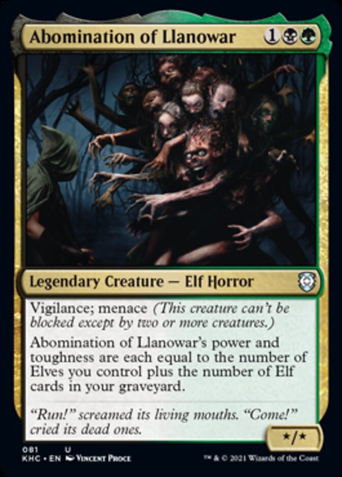 Abomination of Llanowar [Kaldheim Commander] | Good Games Modbury