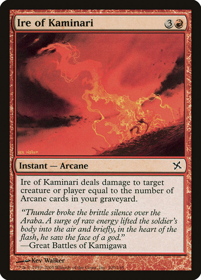 Ire of Kaminari 109/165 (Betrayers of Kamigawa)  - Foil | Good Games Modbury