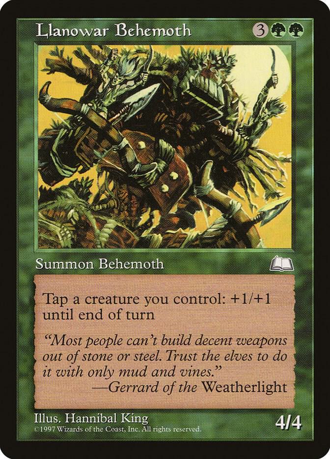 Llanowar Behemoth 132/167 (Weatherlight)  | Good Games Modbury