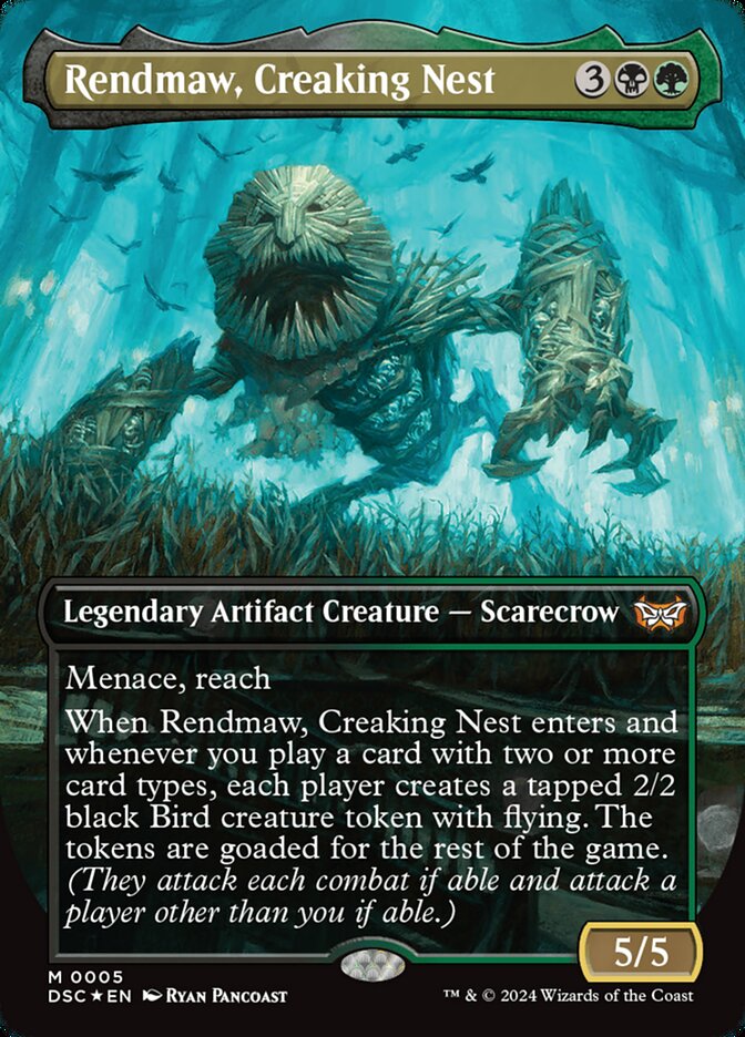 Rendmaw, Creaking Nest 5/40 (Commander: Duskmourn: House of Horror)  - Borderless Foil | Good Games Modbury