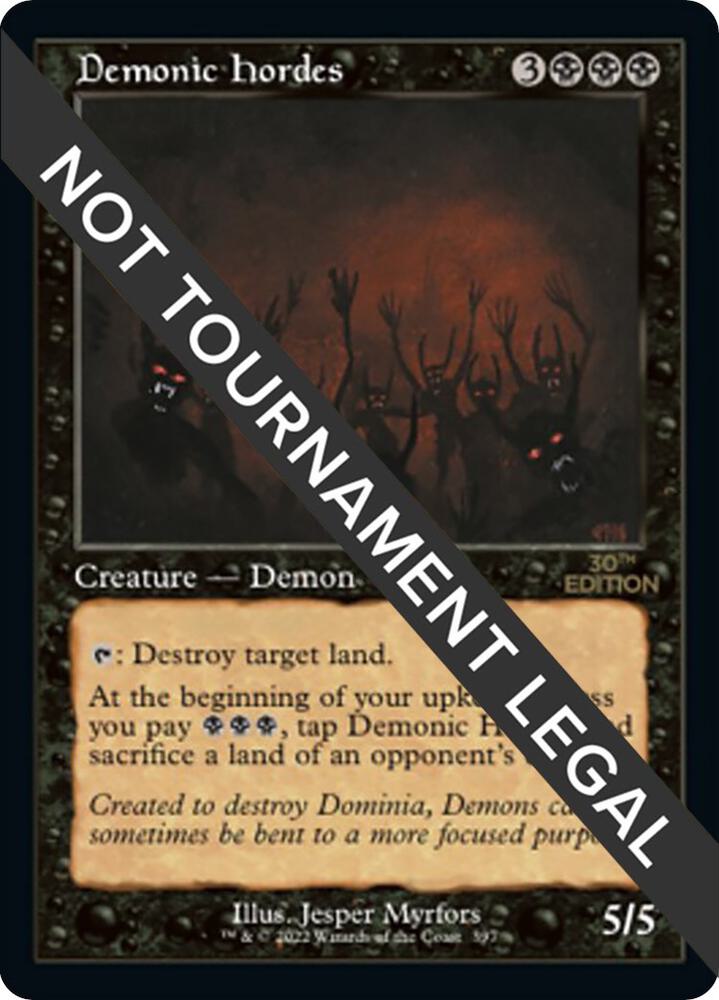 Demonic Hordes Retro Frame 397/594 (30th Anniversary Edition)  | Good Games Modbury