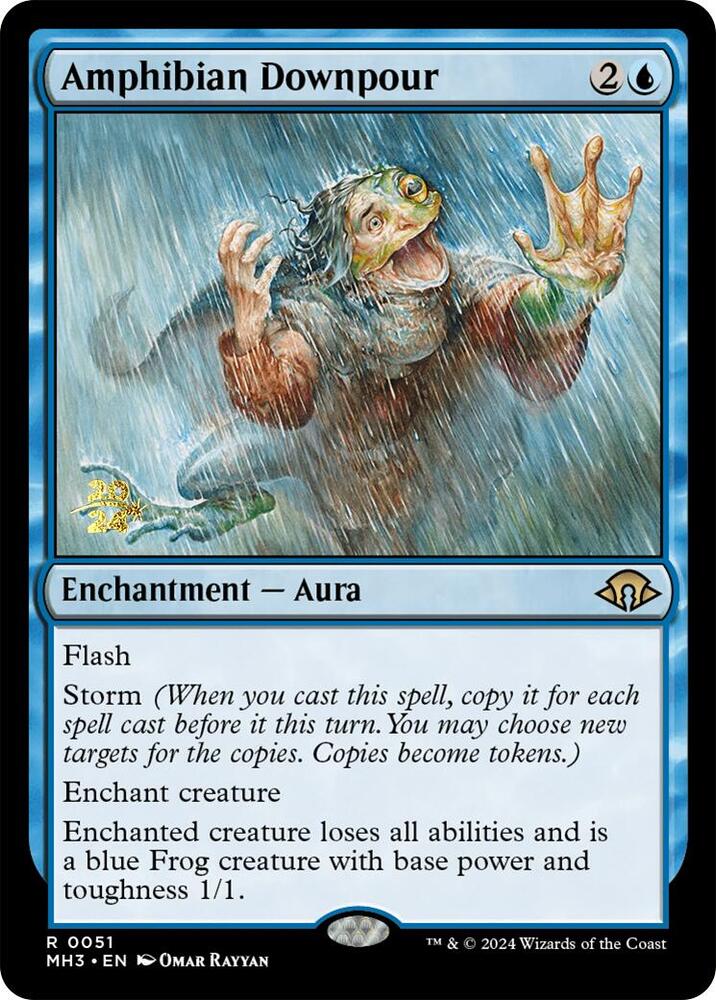 Amphibian Downpour 51s/90 (Prerelease Cards)  - PreRelease Foil | Good Games Modbury