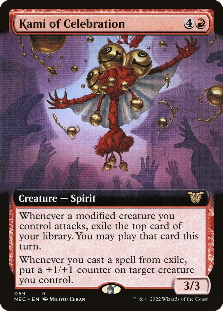 Kami of Celebration 59/38 (Commander: Kamigawa: Neon Dynasty)  - Extended Art | Good Games Modbury