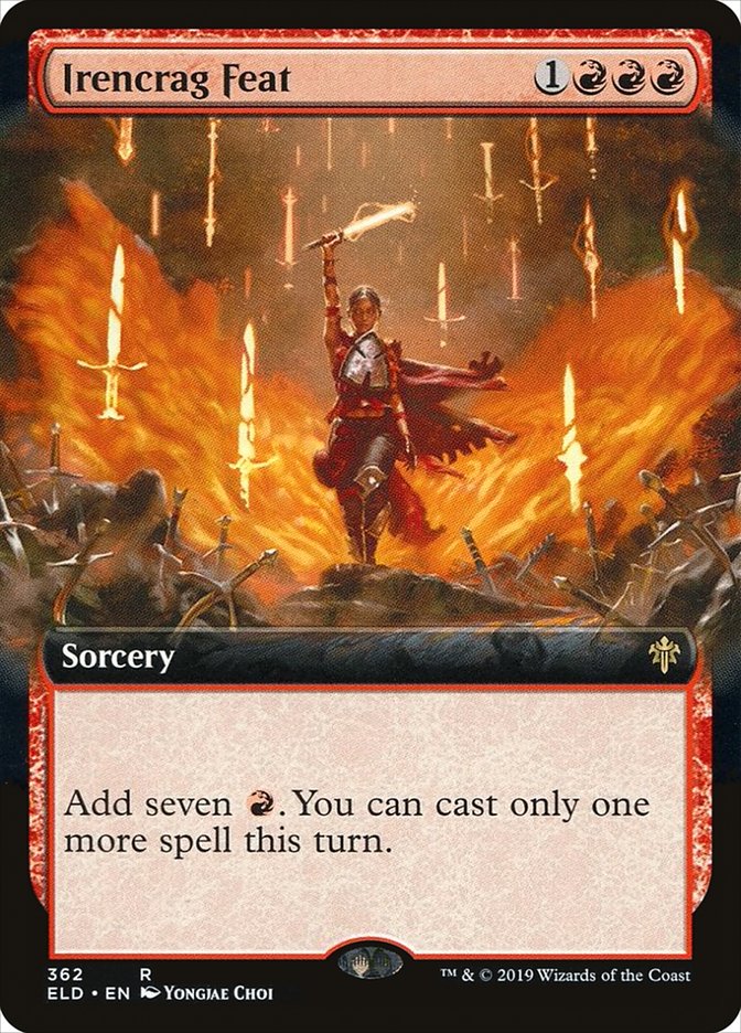 Irencrag Feat (Extended Art) [Throne of Eldraine] | Good Games Modbury
