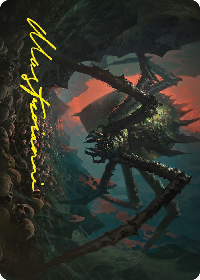 Shelob Child of Ungoliant Art Card Gold Stamped Signature 23 (Art Series: Universes Beyond: The Lord of the Rings: Tales of Middle-earth)  | Good Games Modbury