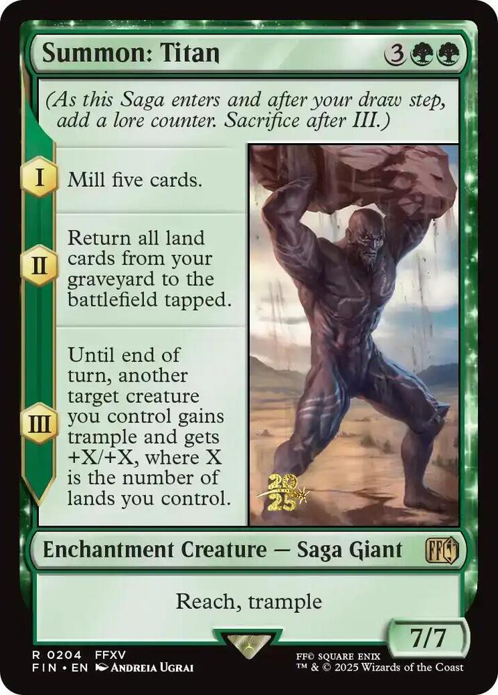 Summon Titan 204s/116 (Prerelease Cards)  - Foil | Good Games Modbury